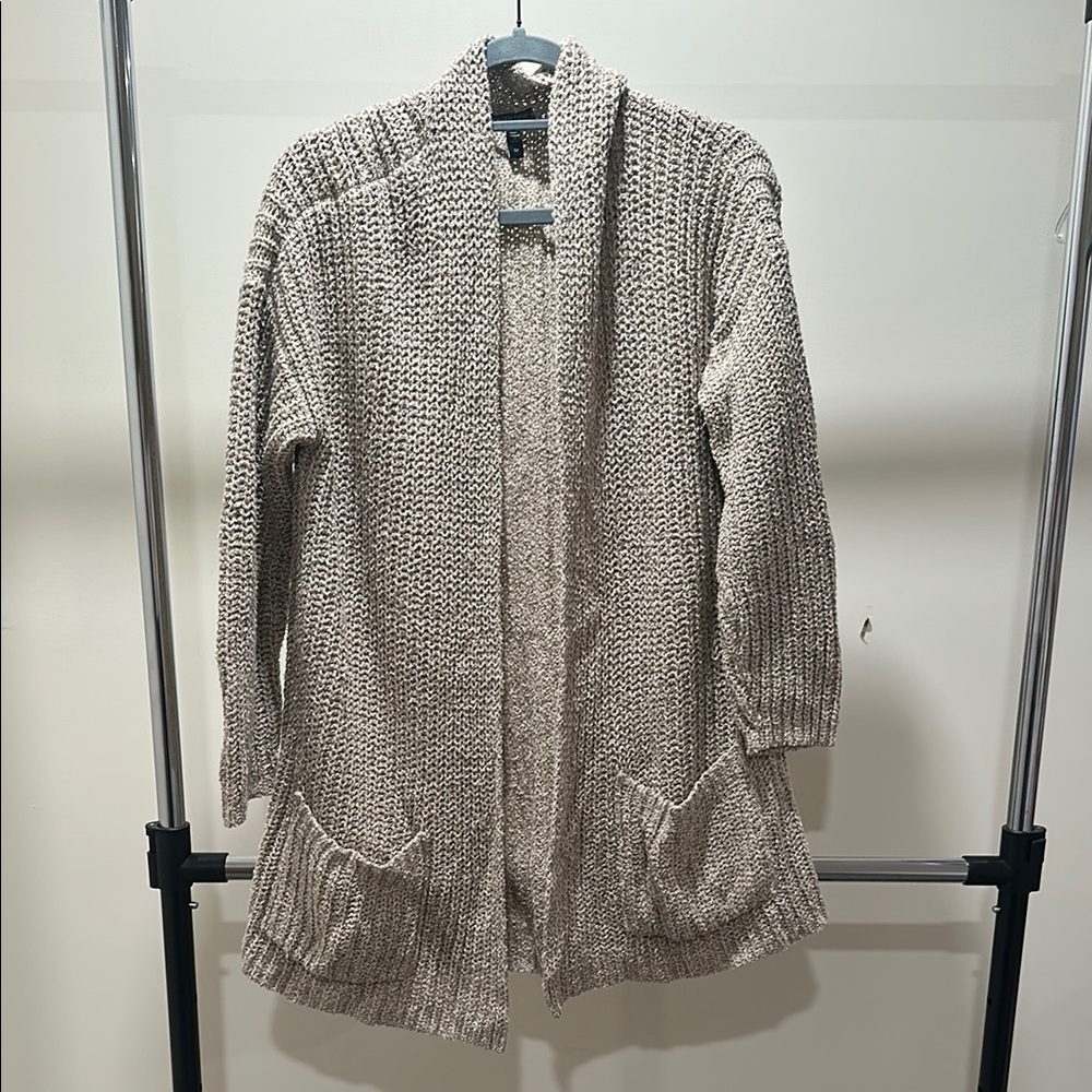Cozy Knit Open-Front Sweater 100% organic cotton